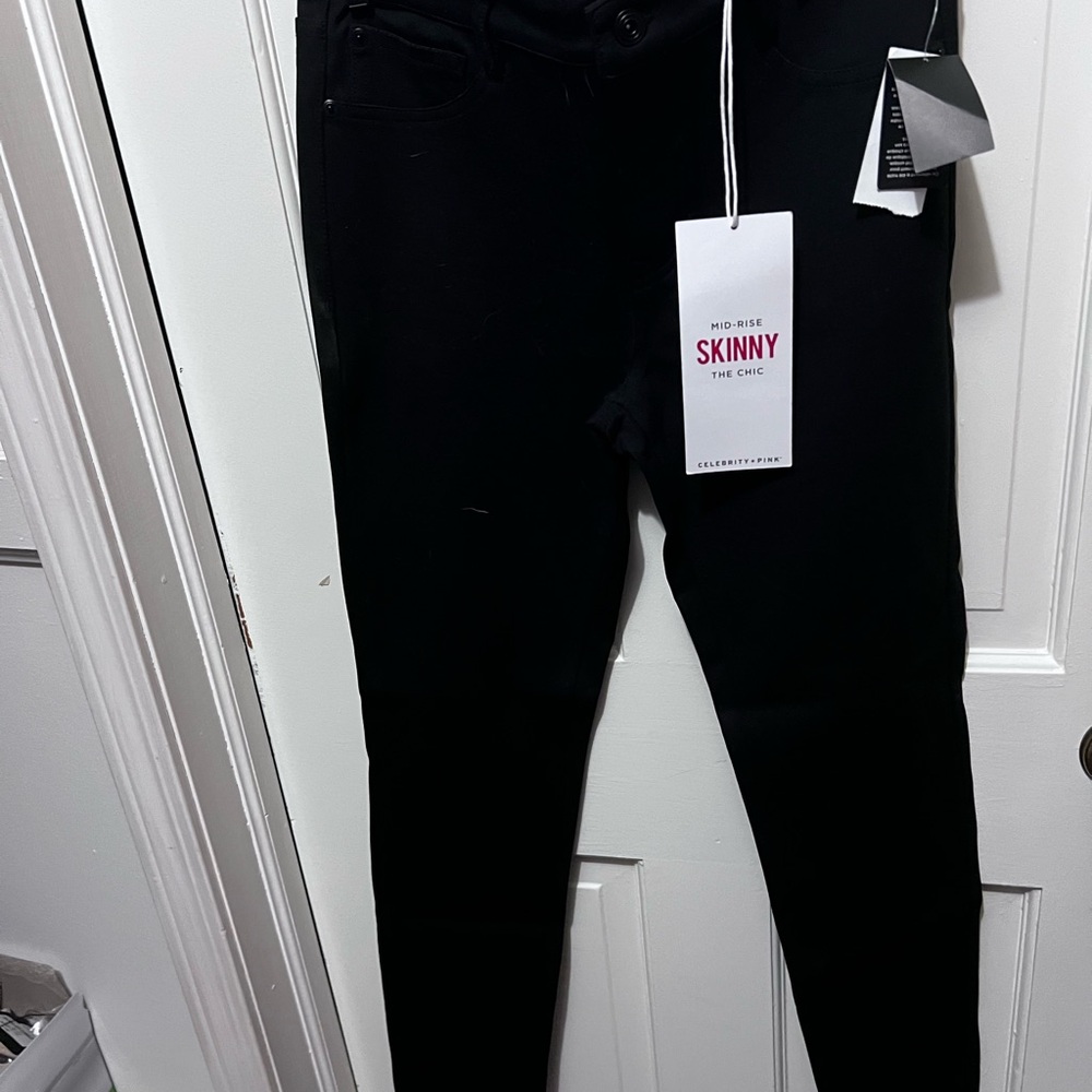 Celebrity Pink Black Skinny Jeans
